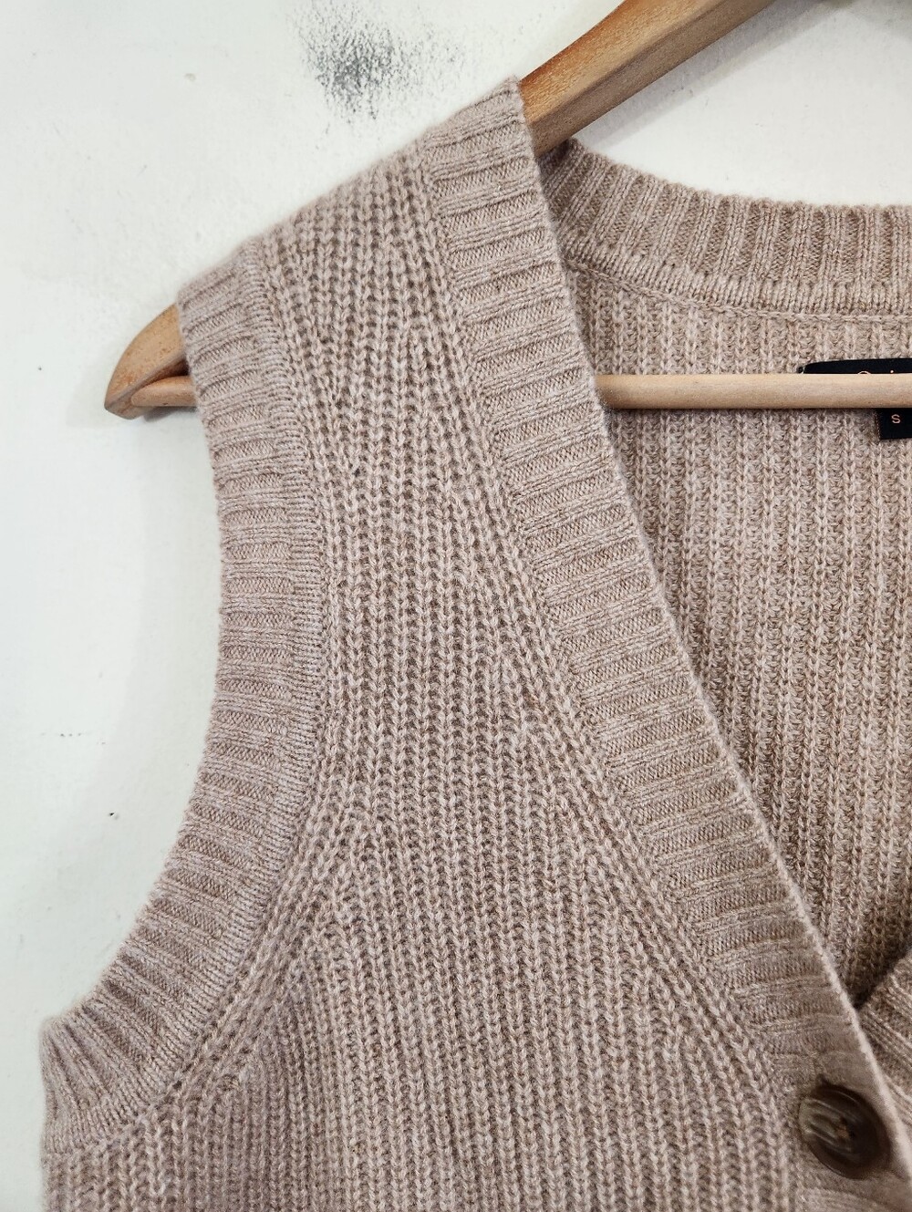 Quince Mongolian Cashmere Fisherman Sweater Vest - Picture 4 of 8